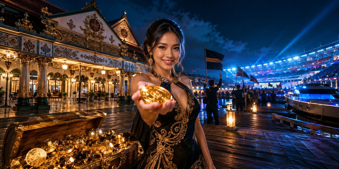 Pengguna mengakses aplikasi kasino dari ponsel dengan tampilan antarmuka modern