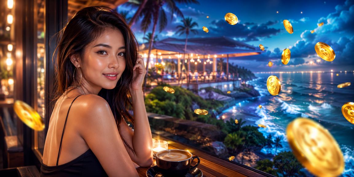Pemain muda menikmati permainan kasino online di warung kopi Vietnam yang ramai