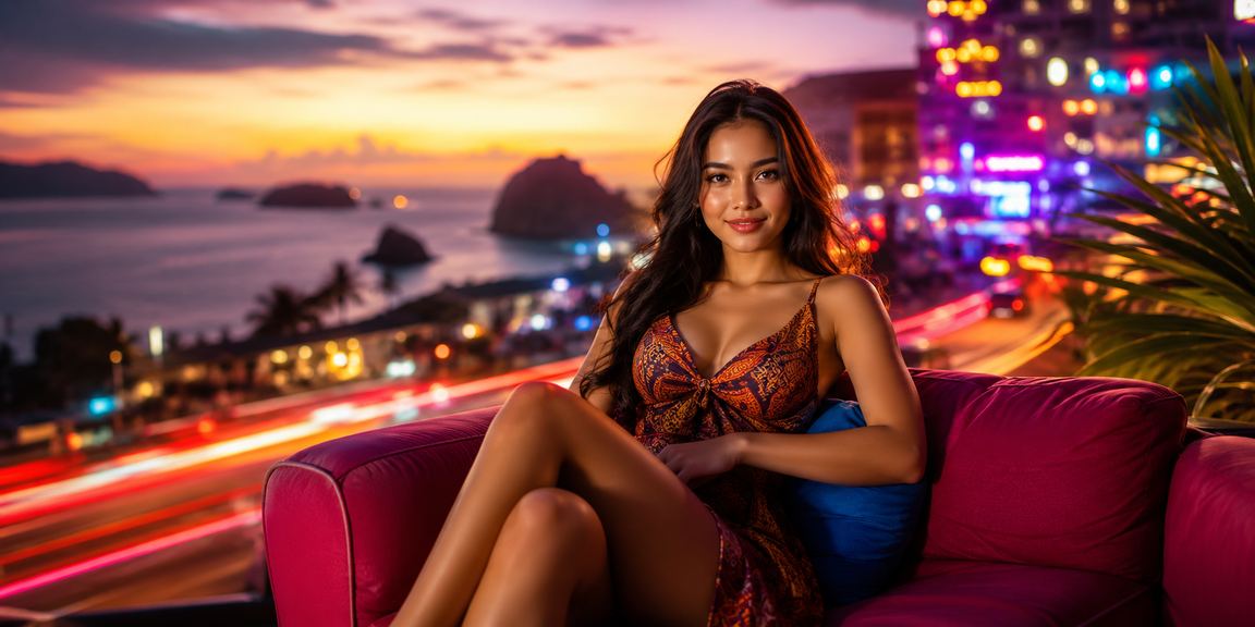 Layar neon slot game dengan simbol jackpot yang bersinar di kasino